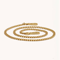 Long Metal Chain Strap in Brushed Gold-Hammitt-Renee Taylor Gallery