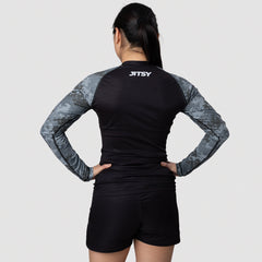 Jitsy Club Arctic Digital Camo Women's Rash Guard