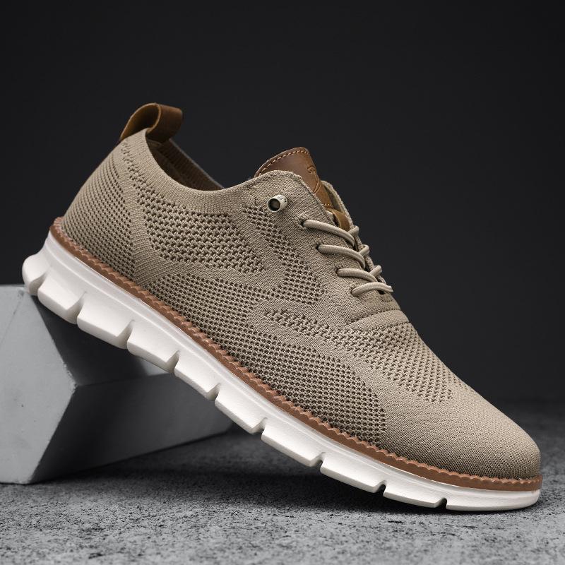 Bellkmart Super Comfy breathable Orthopedic Mesh Sneakers For Wide Feet - Khaki - Bellkmart