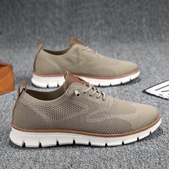 Bellkmart Super Comfy breathable Orthopedic Mesh Sneakers For Wide Feet - Khaki - Bellkmart