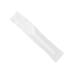 WRAPPED MED-HEAVY WHITE SPORKS - KE-U3205W - 750pc