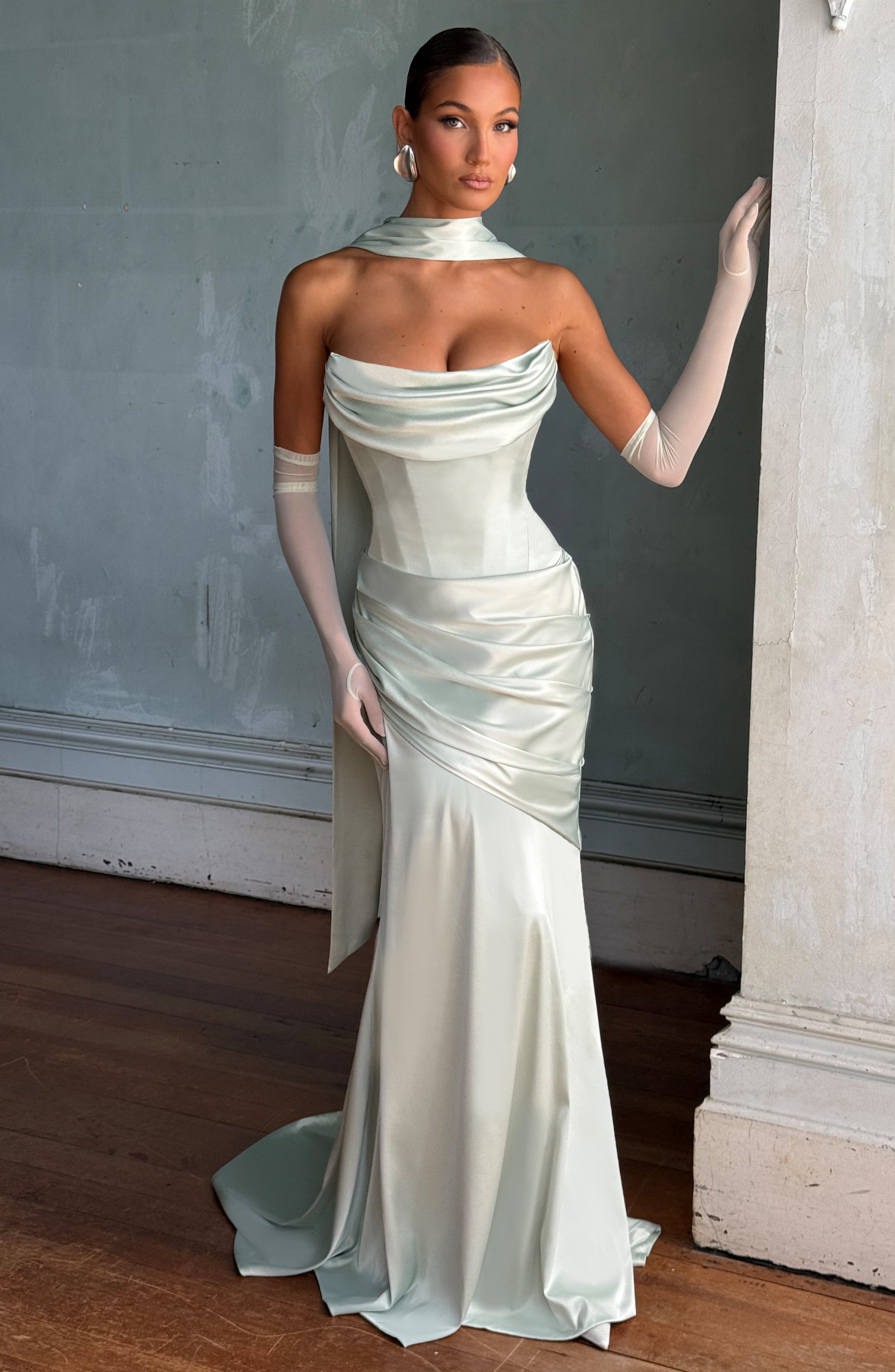 Kensington Maxi Dress - Mint Dress Babyboo Fashion Premium Exclusive Design