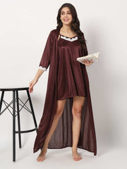 sexy robe and hot nighty set for honeymoon