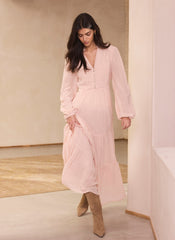 Pink Boho Maxi Dress