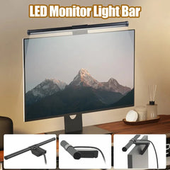 LUXBright™ LED Monitorlampe Pro – Touchstyrt Skrivebordslampe i Aluminium - Homy
