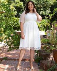 Stars A-line Dress in Ivory