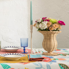 MAHE HOMEWARE - RATTAN VASE OLYMPIA - SMALL