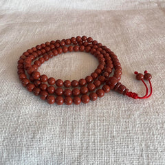 6.5mm Red Jasper Mala Prayer Beads