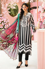 Maria b Embroidered Lawn Unstitched 3 Piece Suit - D-09 B - MB25MPEE - Summer Collection