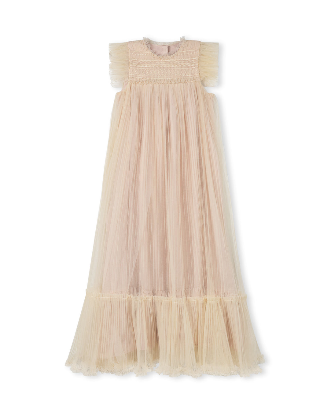Tulle Bottom Tiered Gown