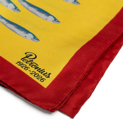 MJ Exclusive: Pocket Square "Banco di Sardine" made from pure Silk - handmade