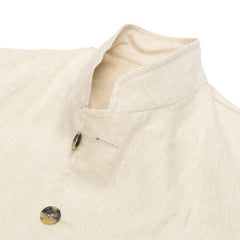 Shirt-Jacket "Mandarin-Teba" made of Irish Linen by Spence Bryson