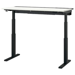 Ikea MITTZON - Height-adjustable desk, electric white/black,140x60 cm