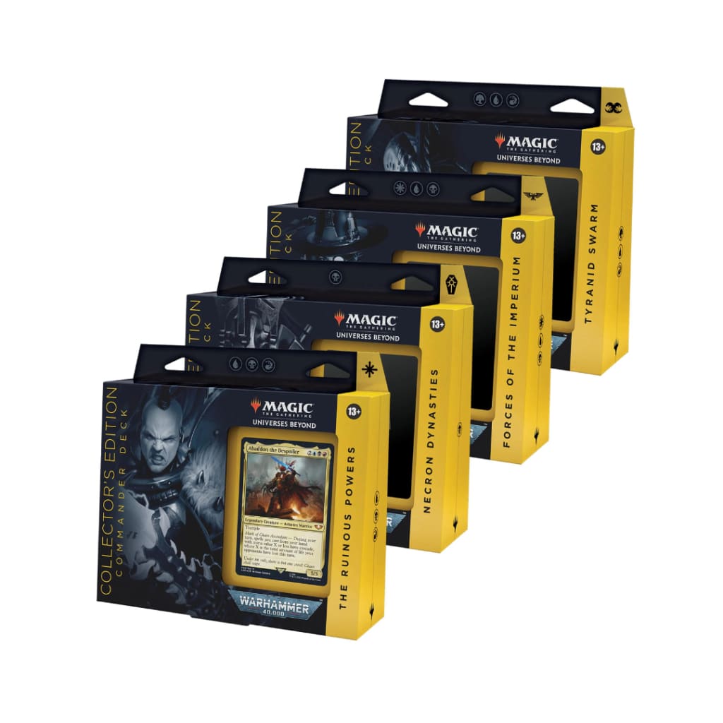 MTG - WARHAMMER 40,000 COMMANDER DECK - SET OF 4 DECKS