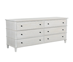 Double-Wide Chest of Drawers in a Washed Oak Finish | Newport Lamp And Shade | Located in Newport, RI