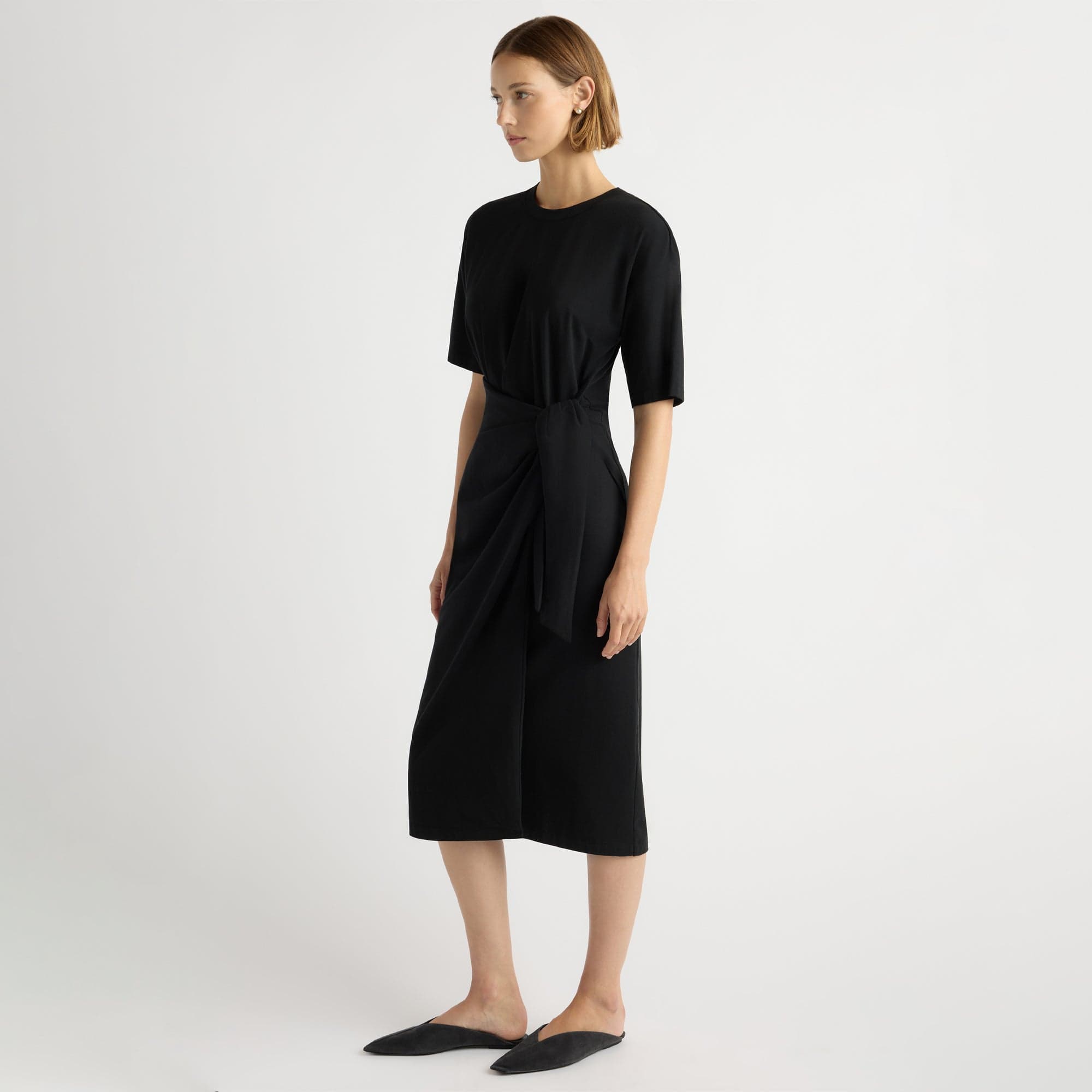 Mali | Noa Organic Cotton T-Shirt Wrap Dress in Size Small
