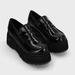 Zapato Plataforma Negro Mujer 15098
