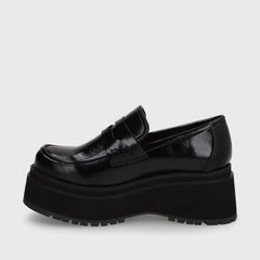 Zapato Plataforma Negro Mujer 15098