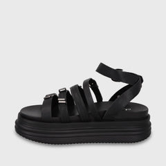 Sandalia Plataforma Negra Mujer 1571C