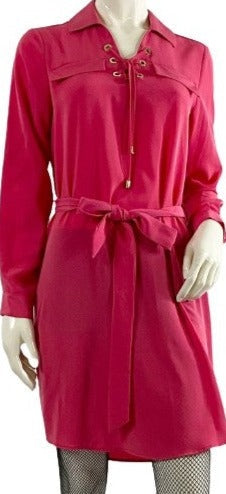 Calvin Klein Dress Pink Long Sleeve Size 6 SKU 000398-2