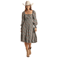 PANHANDLE Dress Rock & Roll Cowgirl Women's Paisley Dress BWD2R02102