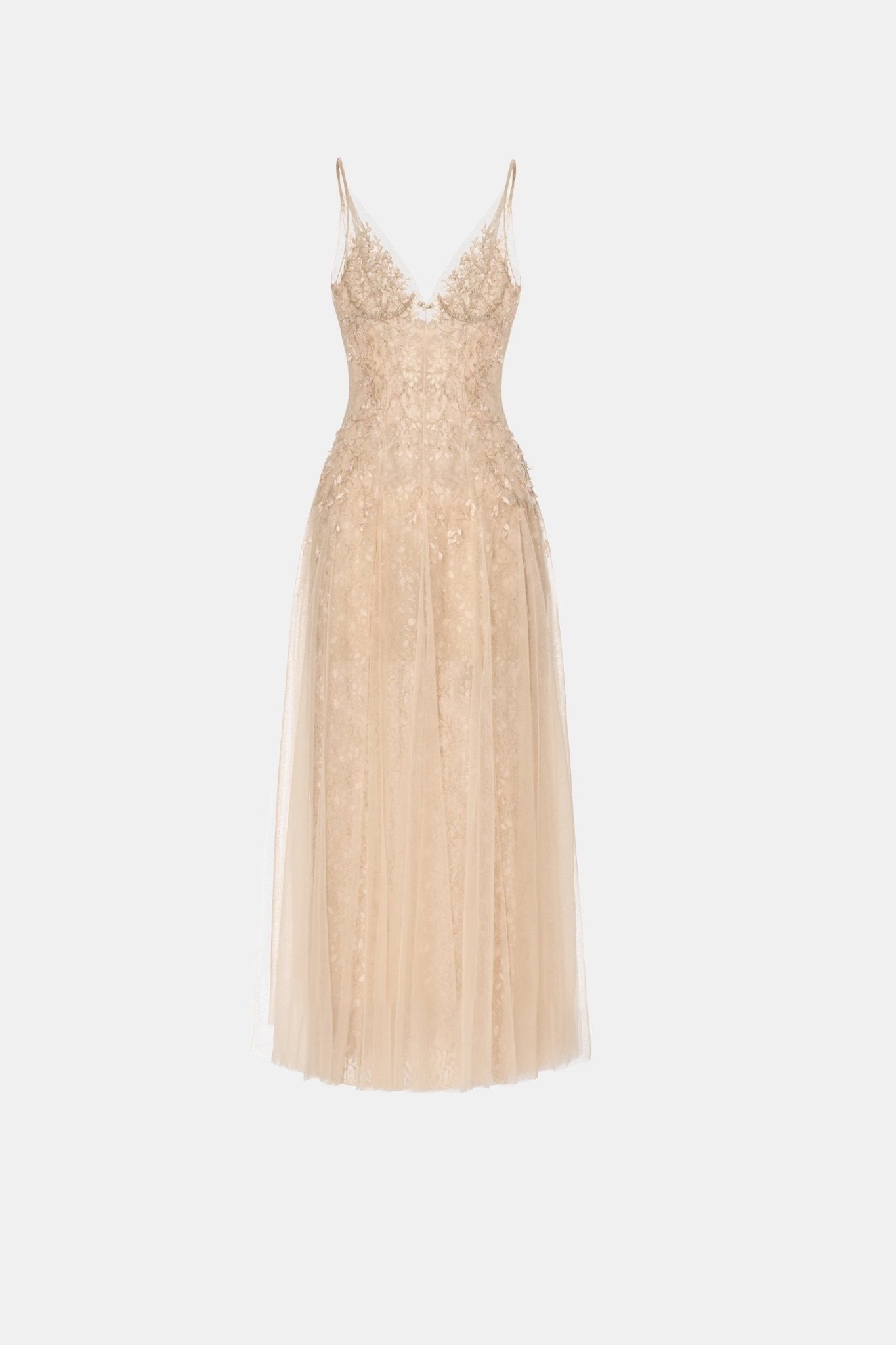 Pastel Deep - V Midi Dress - Montsand