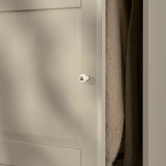 PAX / TYSSEDAL wardrobe combination, grey-beige/grey-beige, 250x60x236 cm