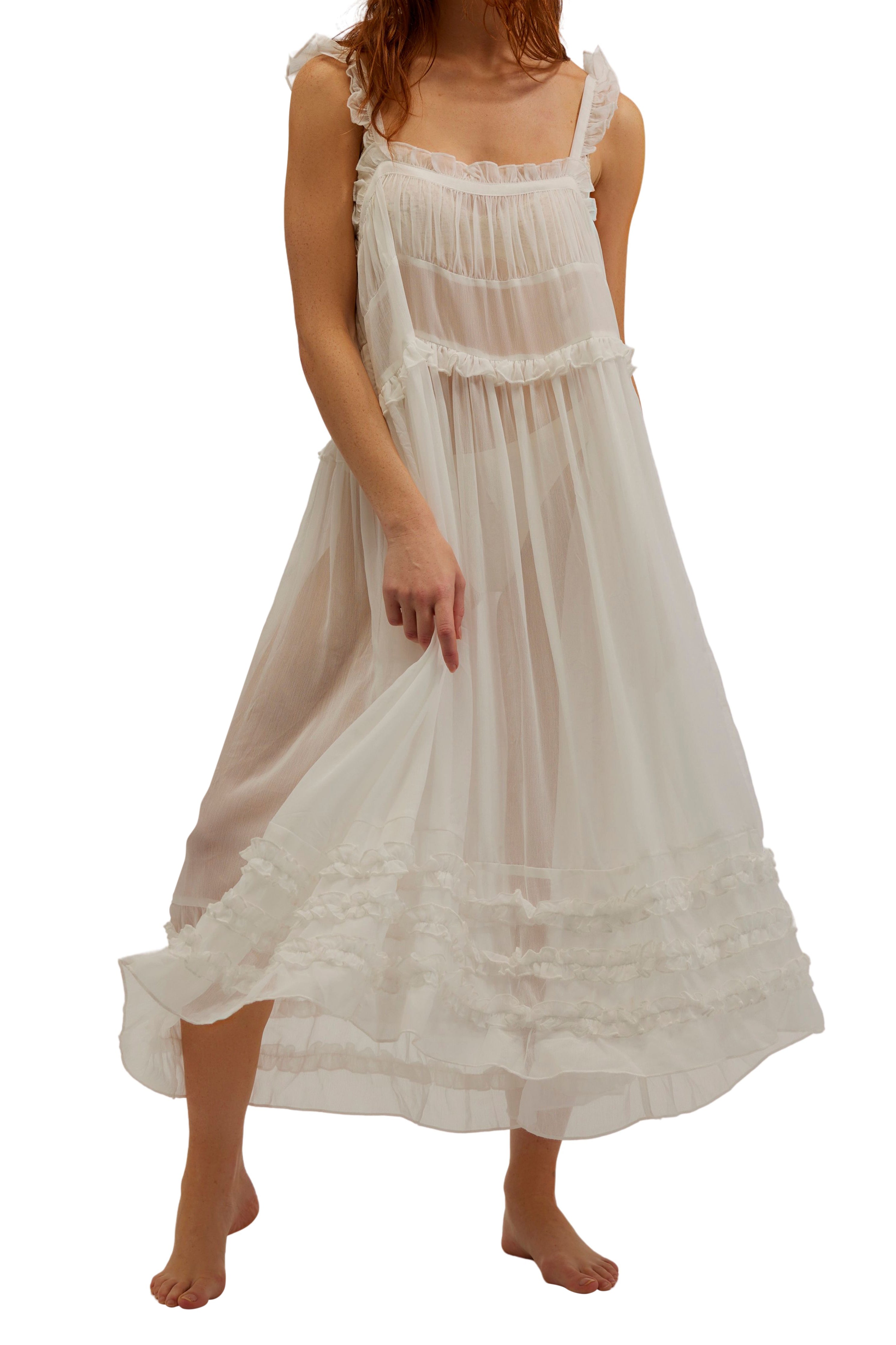 Ivory Moon Phase Midi Slip // Free People *XS-XL*
