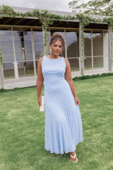 Petal and Pup USA DRESSES Kirsten Lace Maxi Dress - Cornflower Blue
