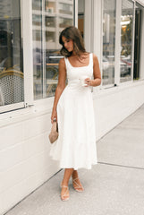 Petal and Pup USA DRESSES Una Midi Dress - White