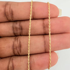 Set Cadena y Dije Lazo + Estrella David 1.4gr / 39.9cm / 1.39mm Oro Amarillo 18K (Oferta) &