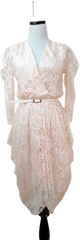 80’s Golden Girls Pink Lace Overlap Dress