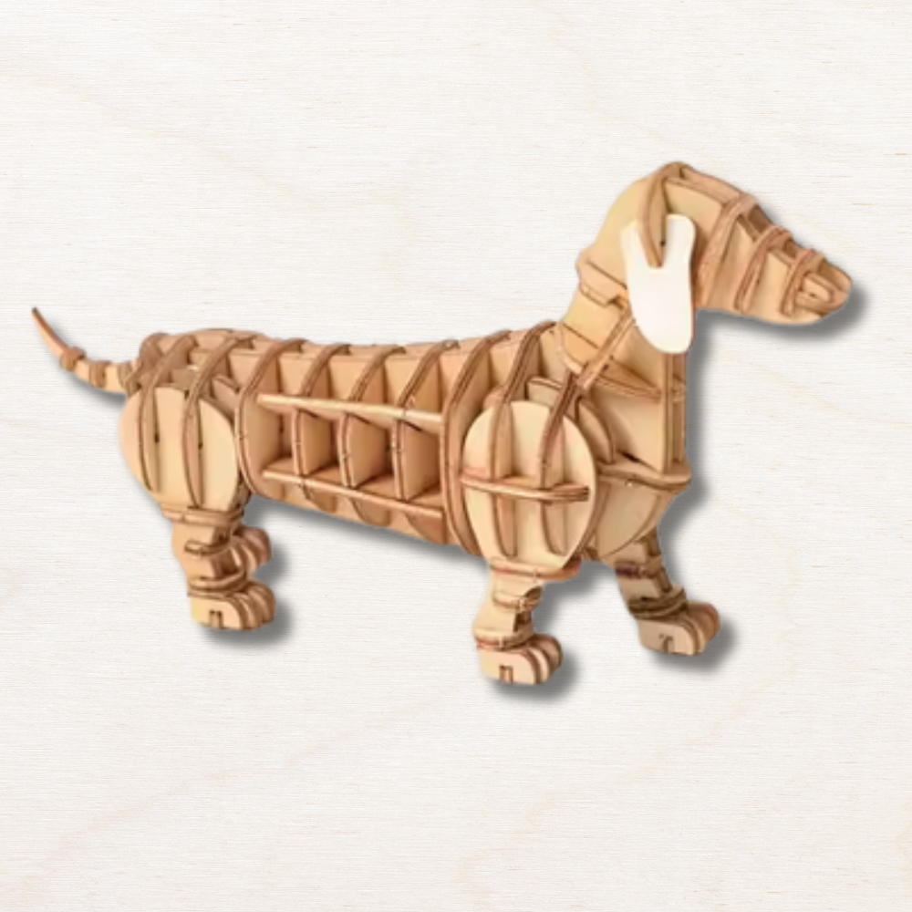 Puzzle animaux en bois : chien EcoCraft