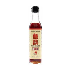 Bottle of Red Boat fish sauce