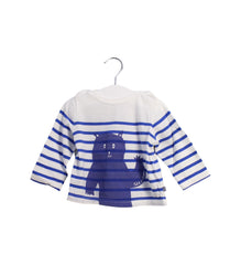 A White Long Sleeve Tops from Petit Bateau in size 6-12M for boy. (Front View)