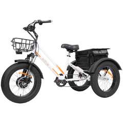 ZEUS Fat Tire Electric Trike | Bafang Motor | Front & Rear Basket