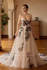 romantic A-line wedding dress