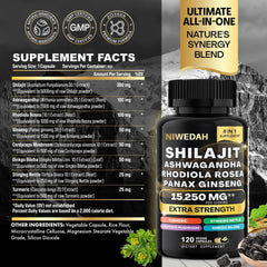 Sea Moss Bundle Black Seed Multivitamin & Shilajit Power Combo USA
