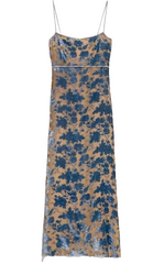 ZARA FLORAL PRINTED VELVET LIMITED MIDI DRESS Size M Medium MOST WANTED ladies