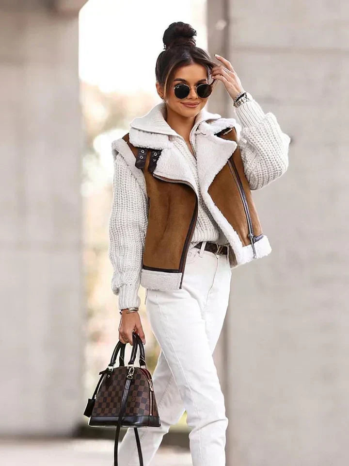Rosie | Gilet zippe asymétrique for women