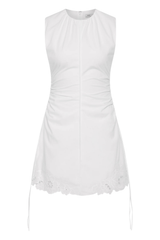 Klara Ruched Mini Dress - Ivory