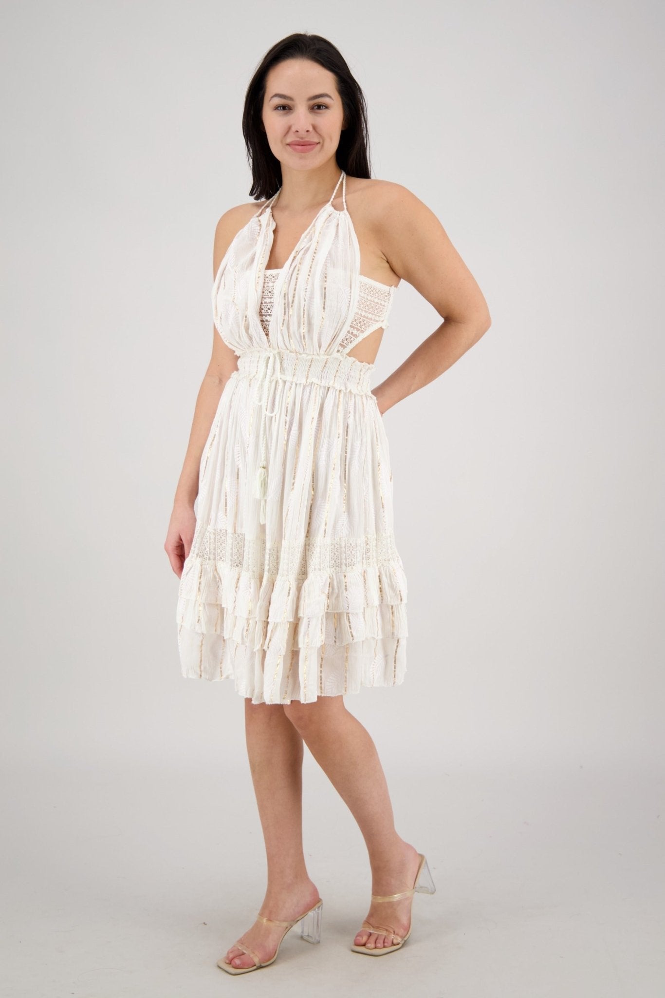 Solara Cutout Mini Dress 25163 - Advance Apparels Inc