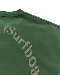 Stockholm Surfboard Club Box Tee Back Logo Green Mile T-shirt Grønn - modostore.no