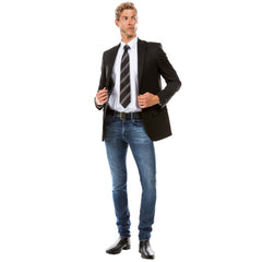 Men's Black Modern Fit Suit Jacket - D&K SUIT DISCOUNTERS
