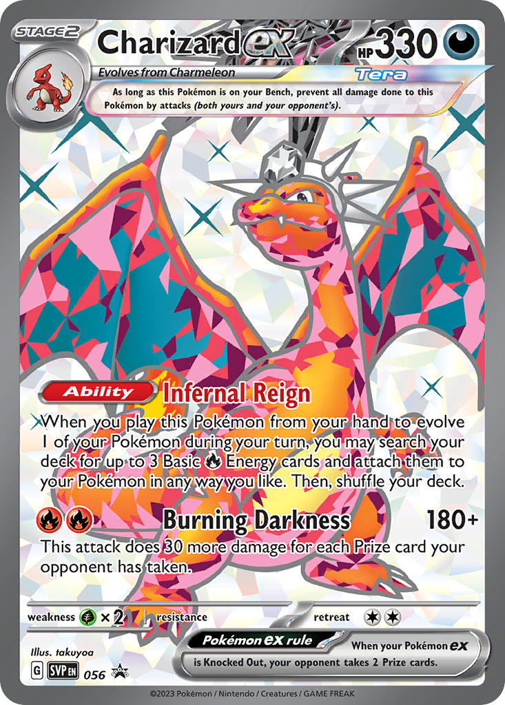(056) Pokemon TCG SV Black Star Promos Single: Charizard ex Promo