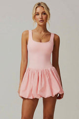 SVL pink dress Bubble Belle performance padel and tennis dress for women