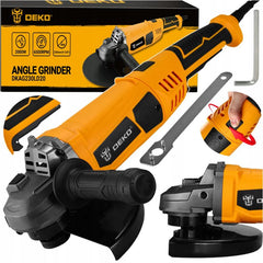 DEKO vinkelsliber 2000W 6500 omdr./min 230 mm 1 sæt