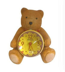 Vintage Gold Miniature Teddy Clock - High Quality, Limited Stock!