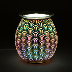 High-Quality Electric Oil Burner - 3D Geometric Design - Lights Up - Perfect for Wax Melts and Fragrance Oils - Professional Seller