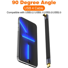 BowLift | USB4 Elbow Connector Cable – 240W, 40Gbps, 8K (1+1 FREE)